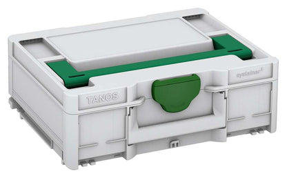 Systainer³ M 137, Light Grey with Signal Green lid handle and Emerald Green catches