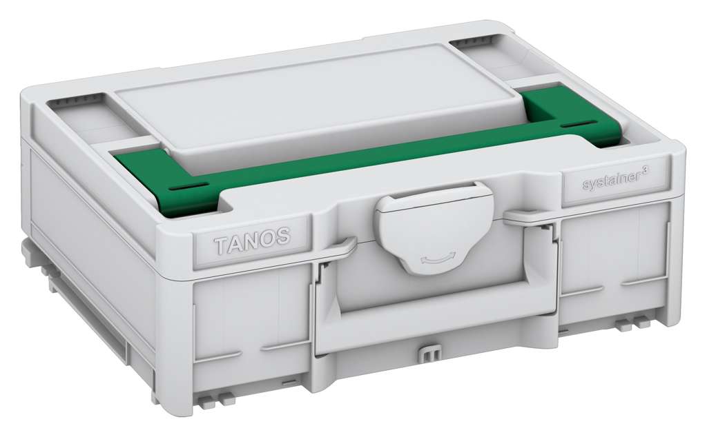 Systainer³ M 137, Light Grey with Signal Green lid handle