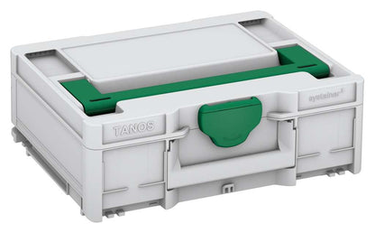 Systainer³ M 137, Light Grey with Signal Green lid handle and Signal Green catches