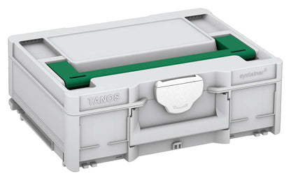 Systainer³ M 137, Light Grey with Signal Green lid handle and White catches