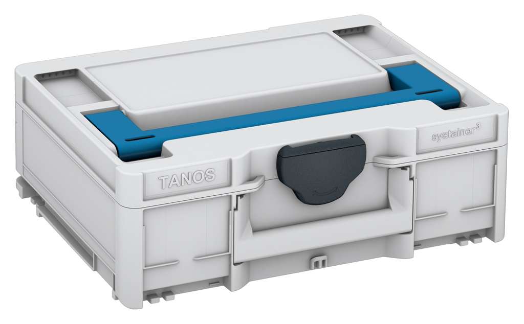 Systainer³ M 137, Light Grey with Sky Blue lid handle and Anthracite catches