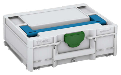 Systainer³ M 137, Light Grey with Sky Blue lid handle and Emerald Green catches
