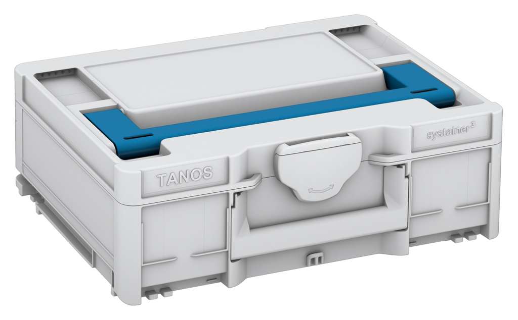 Systainer³ M 137, Light Grey with Sky Blue lid handle