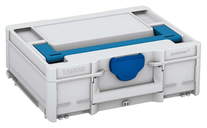 Systainer³ M 137, Light Grey with Sky Blue lid handle and Signal Blue catches