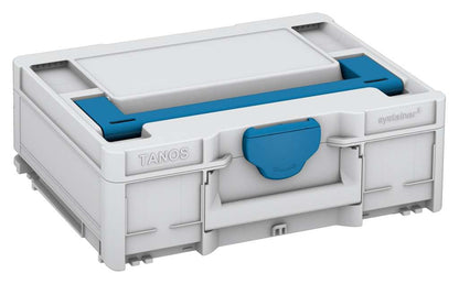 Systainer³ M 137, Light Grey with Sky Blue lid handle and Sky Blue catches