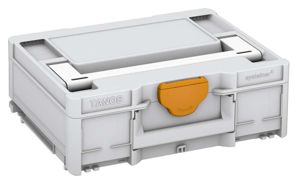 Systainer³ M 137, Light Grey with White lid handle and Daffodil Yellow catches