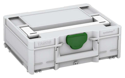 Systainer³ M 137, Light Grey with White lid handle and Emerald Green catches
