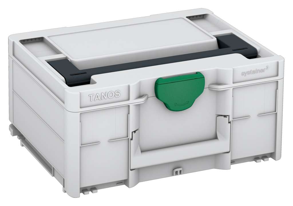 Systainer³ M 187, Light Grey with Anthracite lid handle and Signal Green catches
