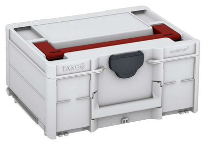 Systainer³ M 187, Light Grey with Carmine Red lid handle and Anthracite catches