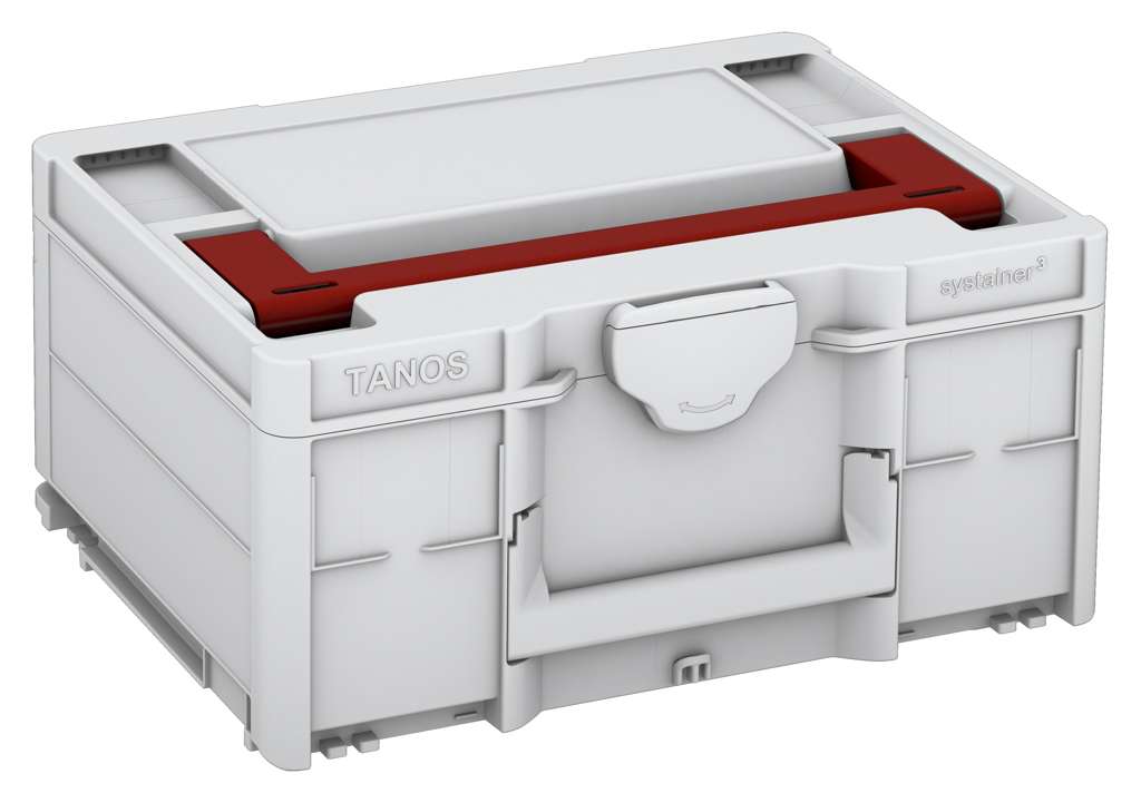 Systainer³ M 187, Light Grey with Carmine Red lid handle