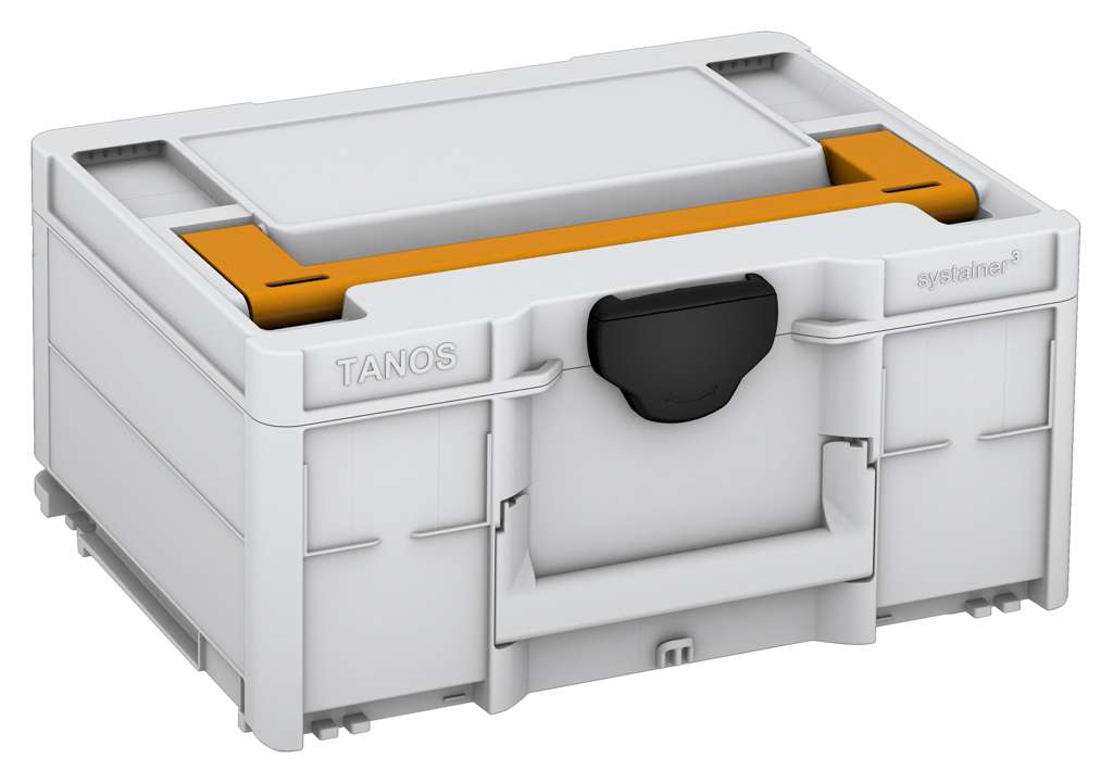 Systainer³ M 187, Light Grey with Daffodil Yellow lid handle and Black catches