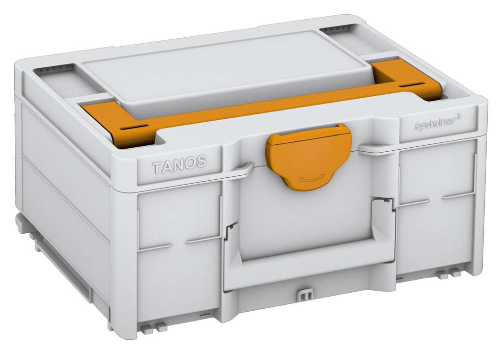 Systainer³ M 187, Light Grey with Daffodil Yellow lid handle and Daffodil Yellow catches