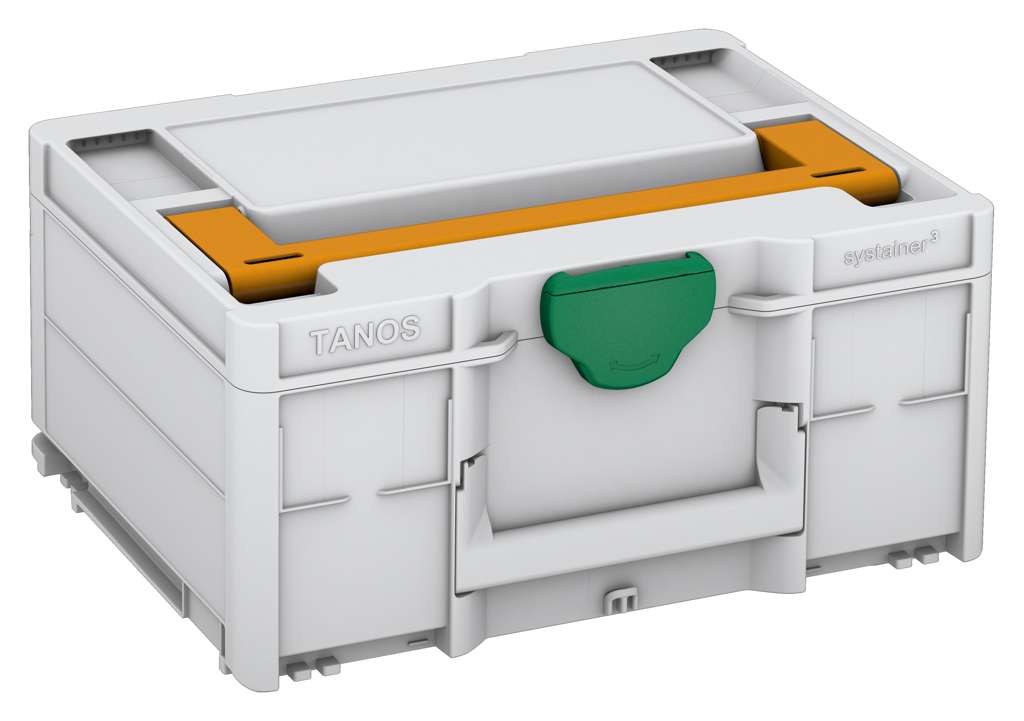 Systainer³ M 187, Light Grey with Daffodil Yellow lid handle and Signal Green catches