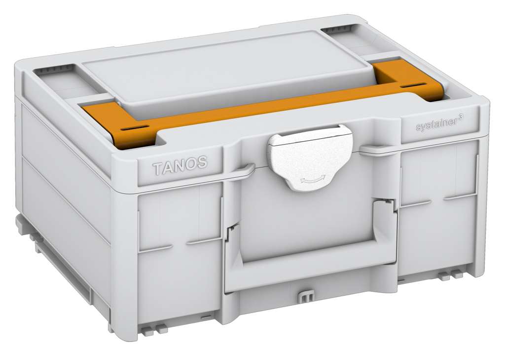 Systainer³ M 187, Light Grey with Daffodil Yellow lid handle and White catches