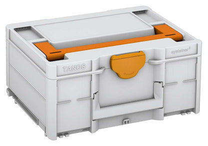 Systainer³ M 187, Light Grey with Deep Orange lid handle and Daffodil Yellow catches