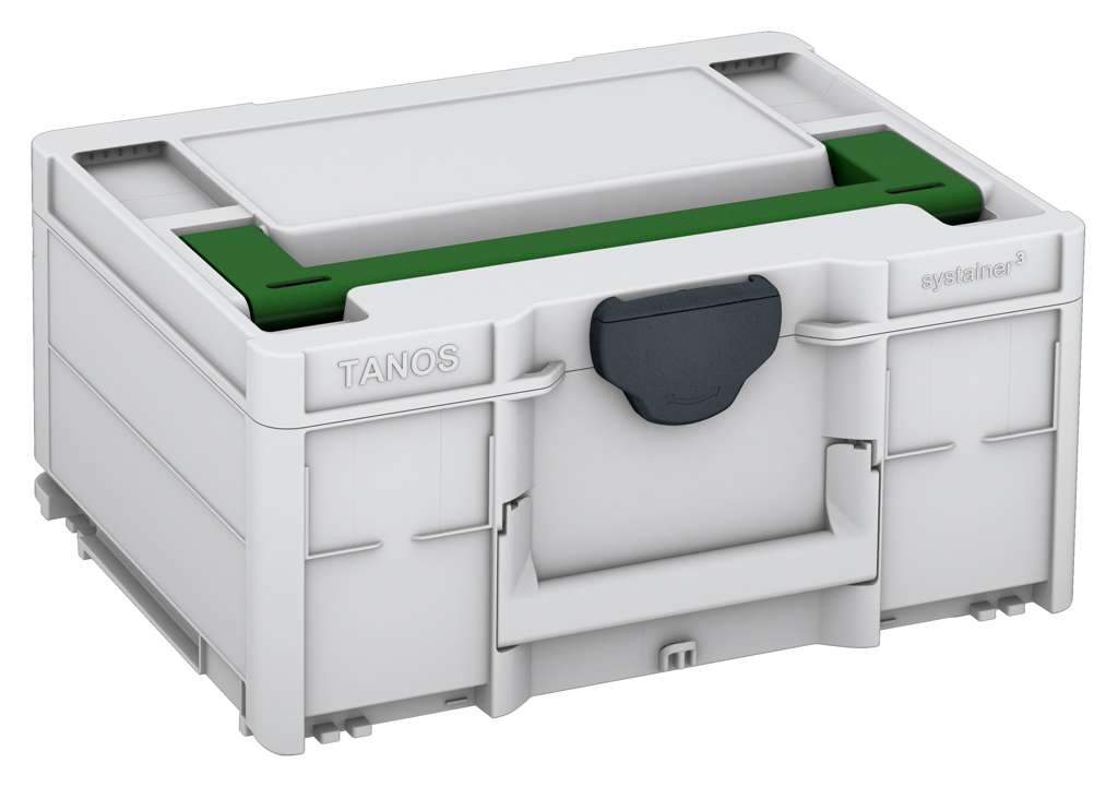 Systainer³ M 187, Light Grey with Emerald Green lid handle and Anthracite catches