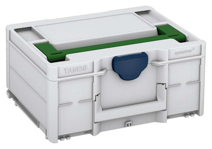 Systainer³ M 187, Light Grey with Emerald Green lid handle and Sapphire Blue catches