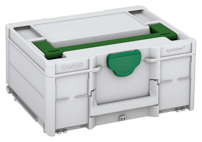 Systainer³ M 187, Light Grey with Emerald Green lid handle and Signal Green catches