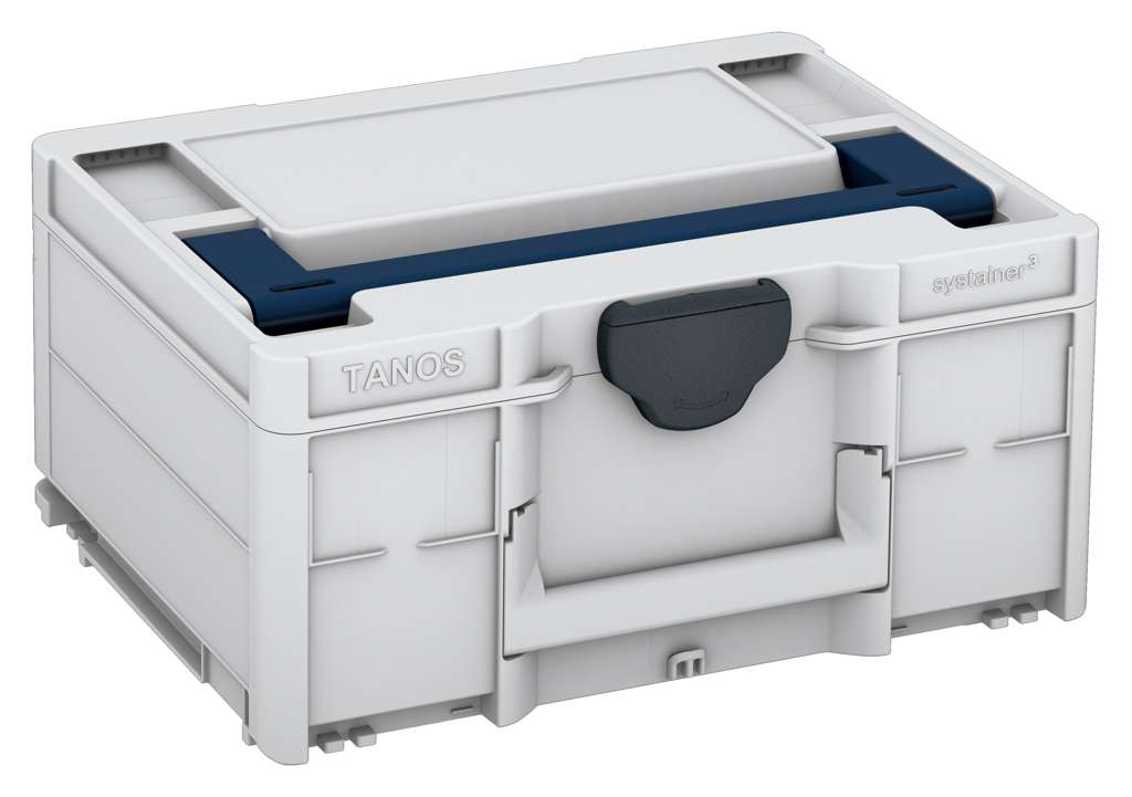 Systainer³ M 187, Light Grey with Sapphire Blue lid handle and Anthracite catches