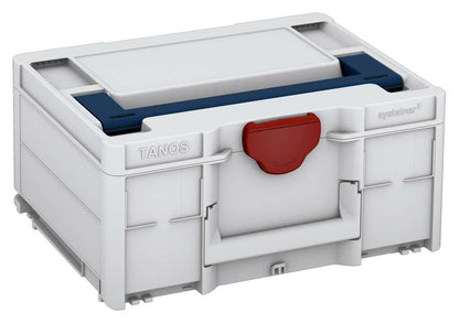 Systainer³ M 187, Light Grey with Sapphire Blue lid handle and Carmine Red catches