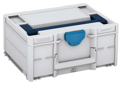 Systainer³ M 187, Light Grey with Sapphire Blue lid handle and Sky Blue catches