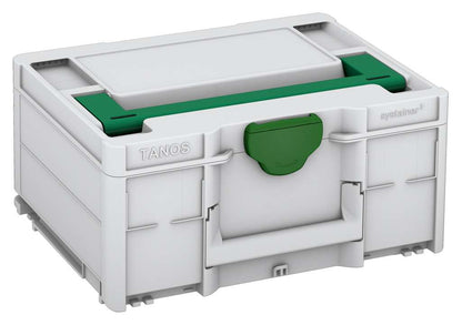 Systainer³ M 187, Light Grey with Signal Green lid handle and Emerald Green catches