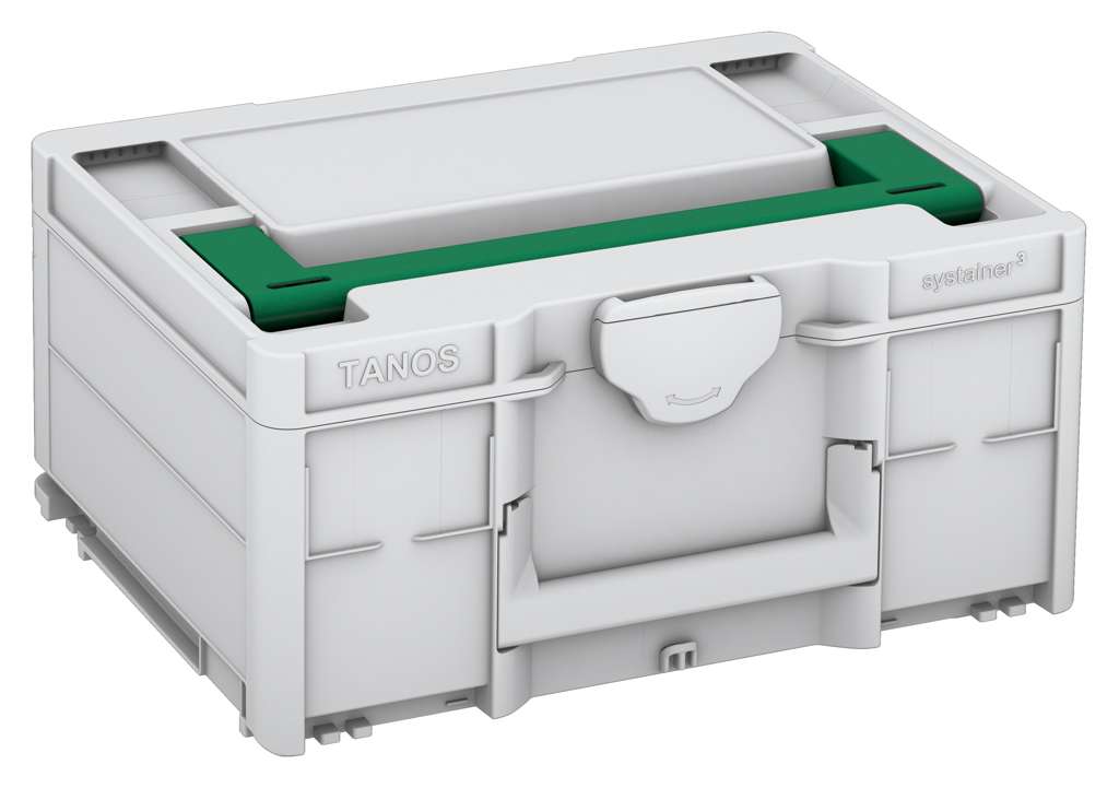 Systainer³ M 187, Light Grey with Signal Green lid handle