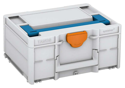 Systainer³ M 187, Light Grey with Sky Blue lid handle and Deep Orange catches
