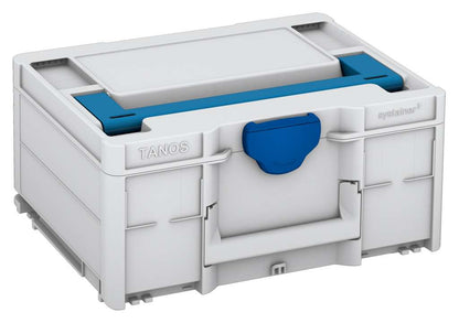 Systainer³ M 187, Light Grey with Sky Blue lid handle and Signal Blue catches