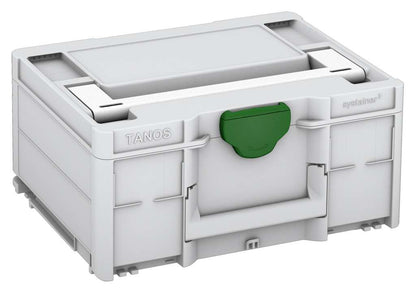 Systainer³ M 187, Light Grey with White lid handle and Emerald Green catches