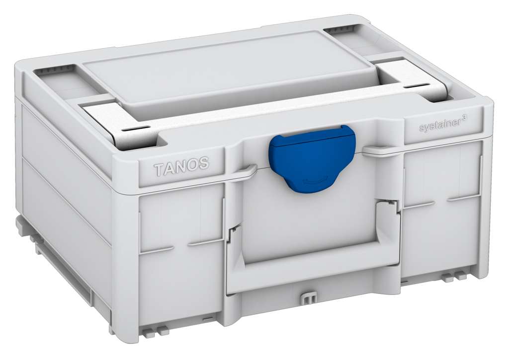 Systainer³ M 187, Light Grey with White lid handle and Signal Blue catches
