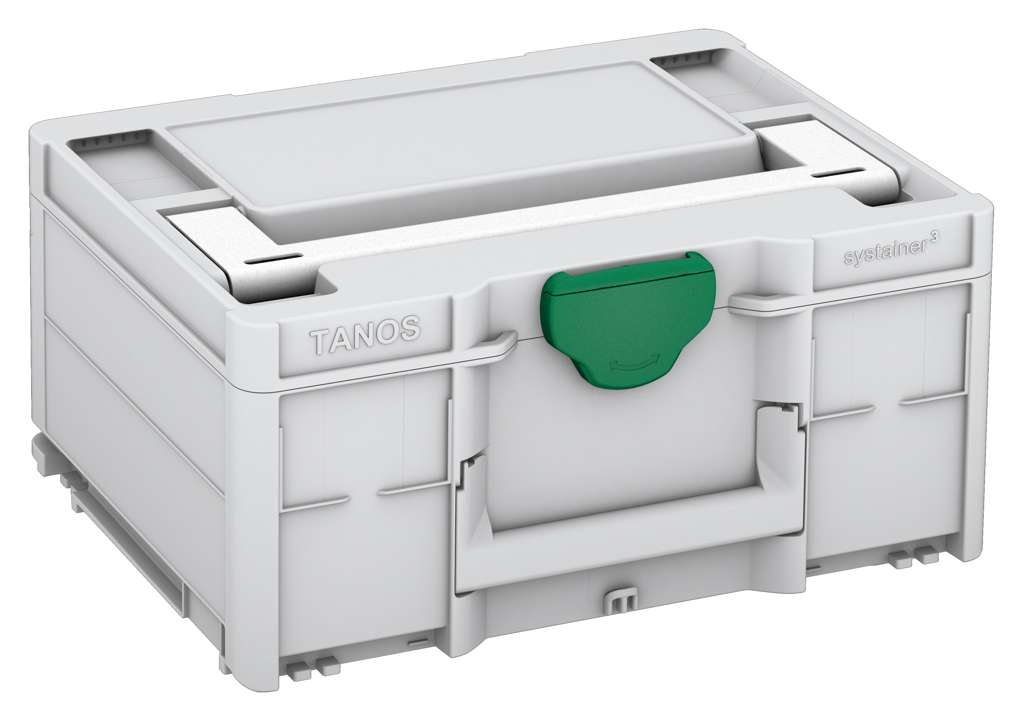 Systainer³ M 187, Light Grey with White lid handle and Signal Green catches
