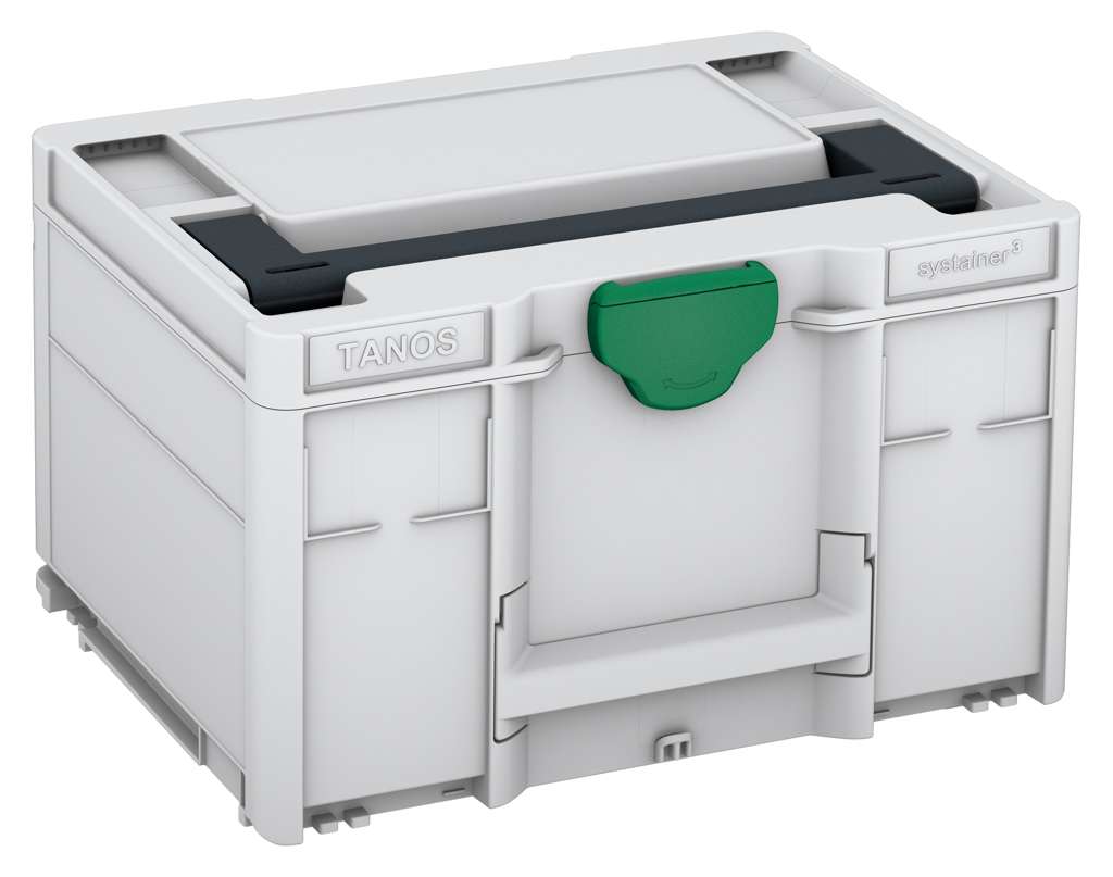 Systainer³ M 237, Light Grey with Anthracite lid handle and Signal Green catches