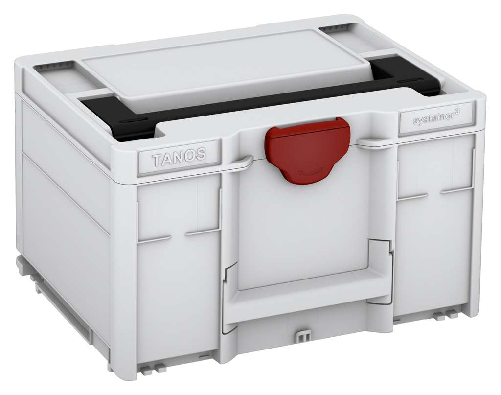 Systainer³ M 237, Light Grey with Black lid handle and Carmine Red catches