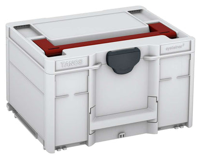Systainer³ M 237, Light Grey with Carmine Red lid handle and Anthracite catches