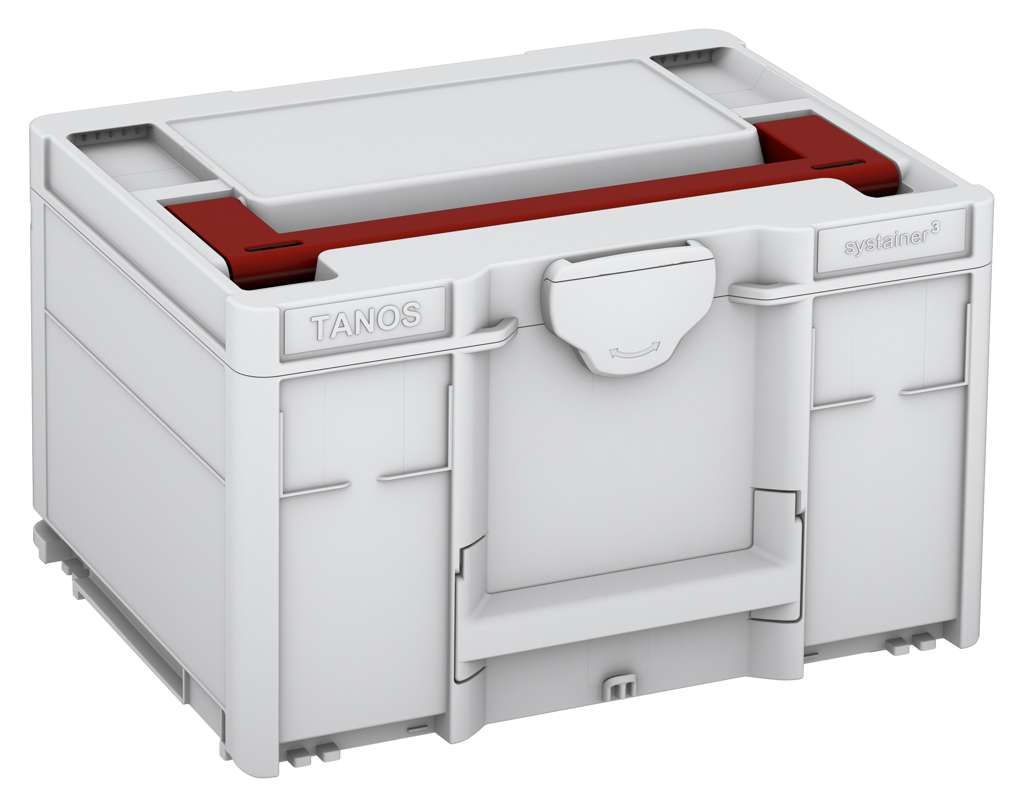 Systainer³ M 237, Light Grey with Carmine Red lid handle