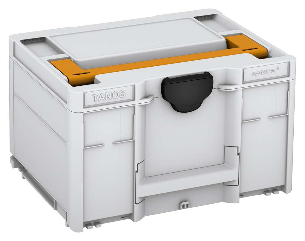 Systainer³ M 237, Light Grey with Daffodil Yellow lid handle and Black catches