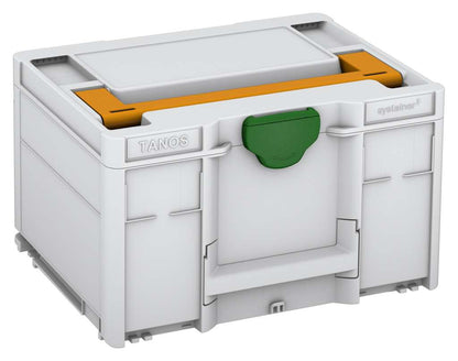 Systainer³ M 237, Light Grey with Daffodil Yellow lid handle and Emerald Green catches