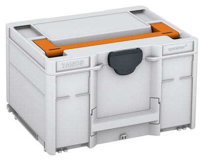 Systainer³ M 237, Light Grey with Deep Orange lid handle and Anthracite catches