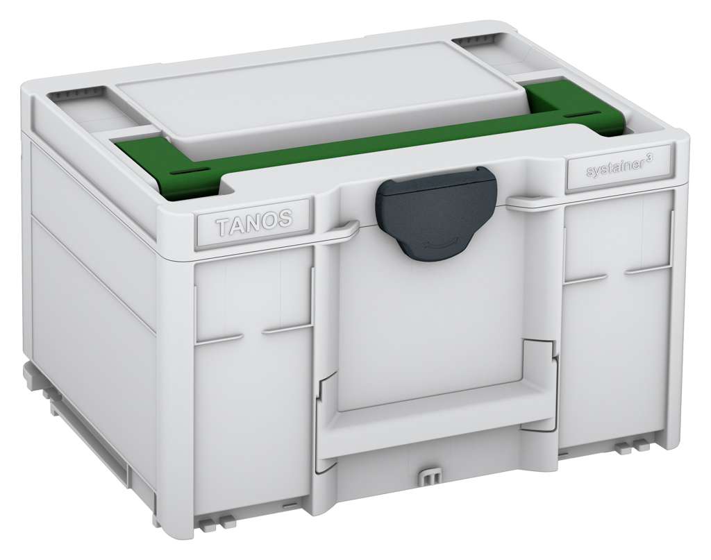 Systainer³ M 237, Light Grey with Emerald Green lid handle and Anthracite catches