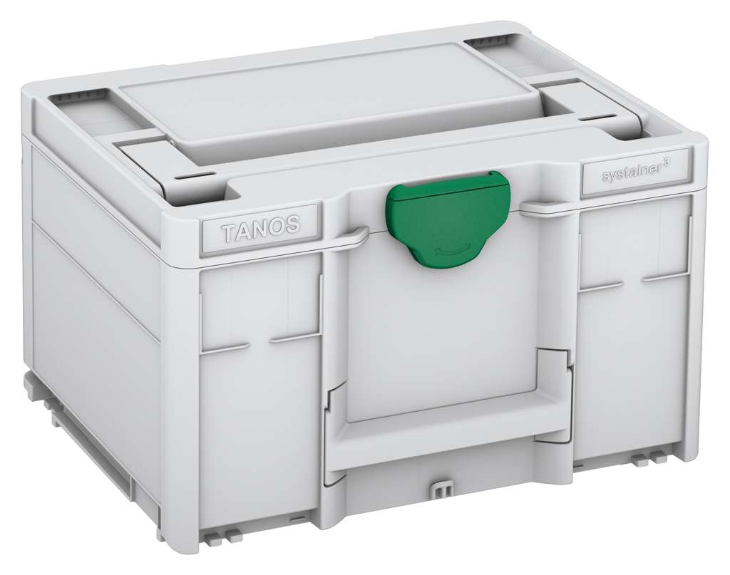 Systainer³ M 237, Light Grey with Signal Green catches