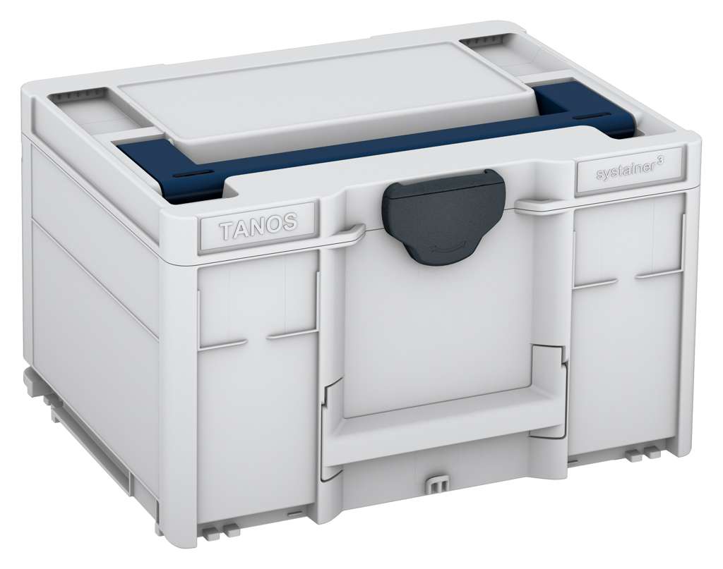 Systainer³ M 237, Light Grey with Sapphire Blue lid handle and Anthracite catches