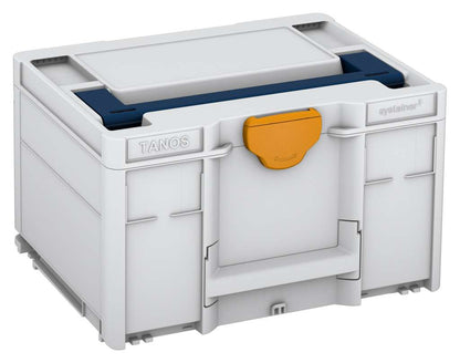Systainer³ M 237, Light Grey with Sapphire Blue lid handle and Daffodil Yellow catches