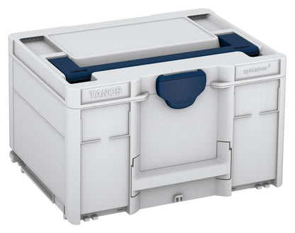 Systainer³ M 237, Light Grey with Sapphire Blue lid handle and Sapphire Blue catches