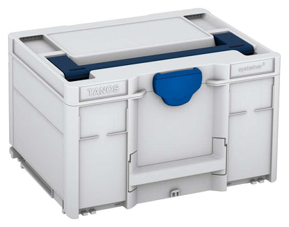 Systainer³ M 237, Light Grey with Sapphire Blue lid handle and Signal Blue catches