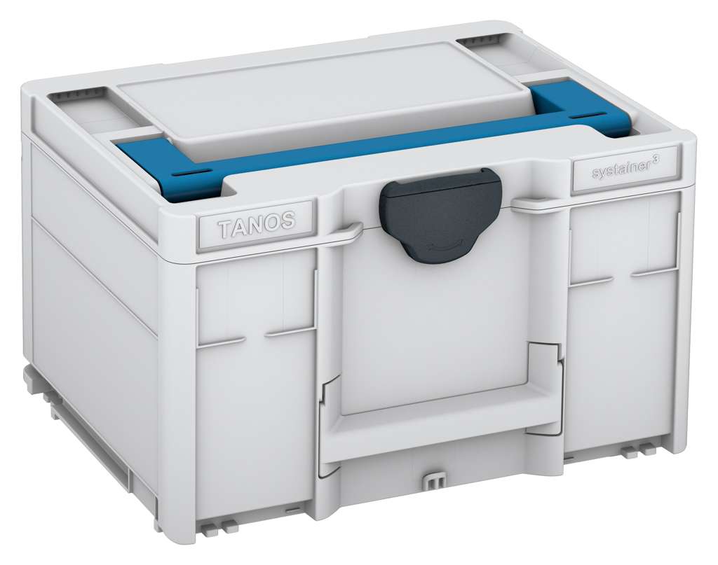 Systainer³ M 237, Light Grey with Sky Blue lid handle and Anthracite catches