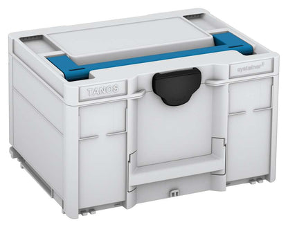 Systainer³ M 237, Light Grey with Sky Blue lid handle and Black catches