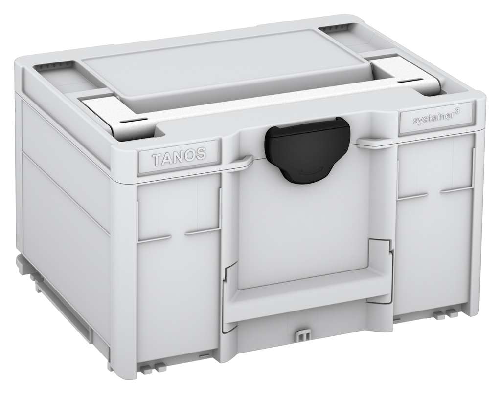 Systainer³ M 237, Light Grey with White lid handle and Black catches