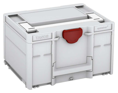 Systainer³ M 237, Light Grey with White lid handle and Carmine Red catches