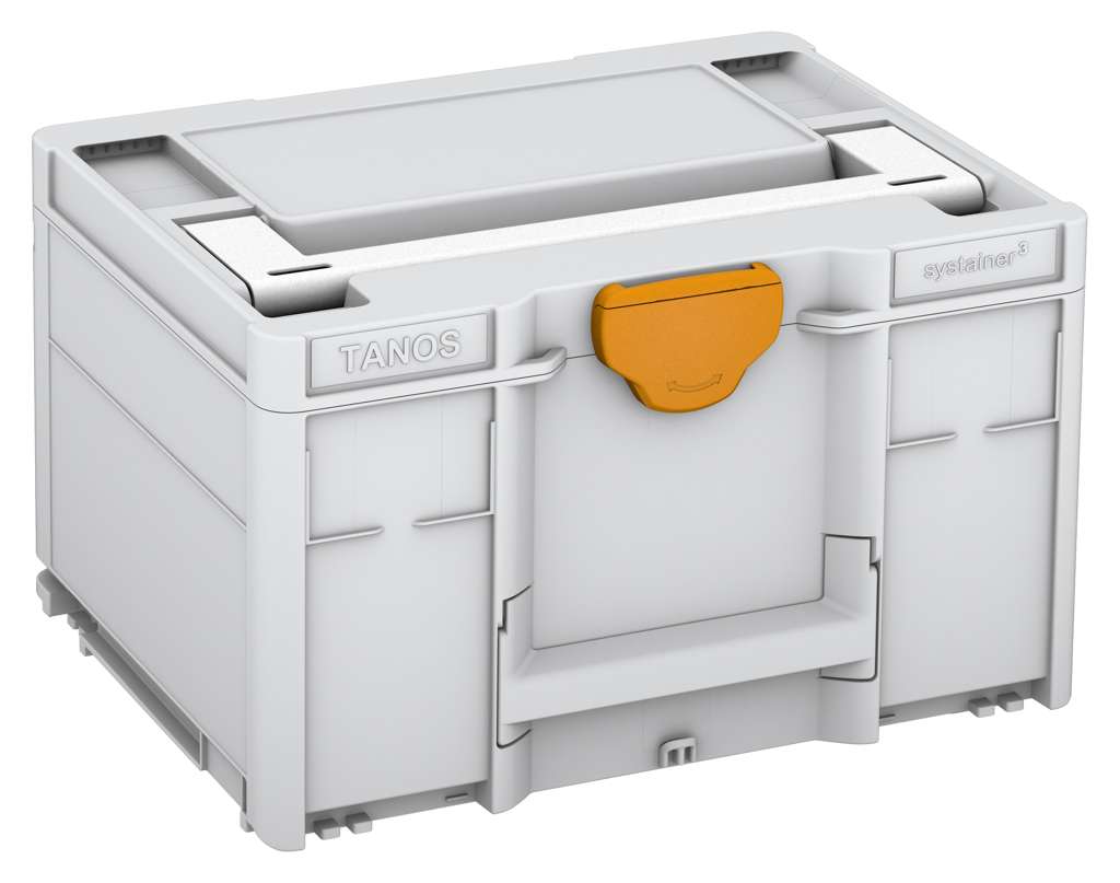 Systainer³ M 237, Light Grey with White lid handle and Daffodil Yellow catches